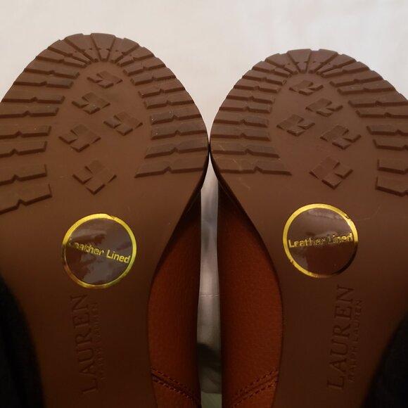 Lauren Ralph Lauren Womens Mylah Tan Chelsea Boots 9 B (M) - Picture 8 of 10